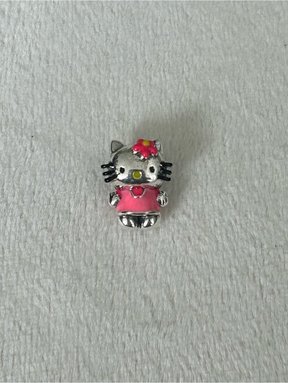 Hello Kitty S925 Sterling Silver Charm – Pink Dress